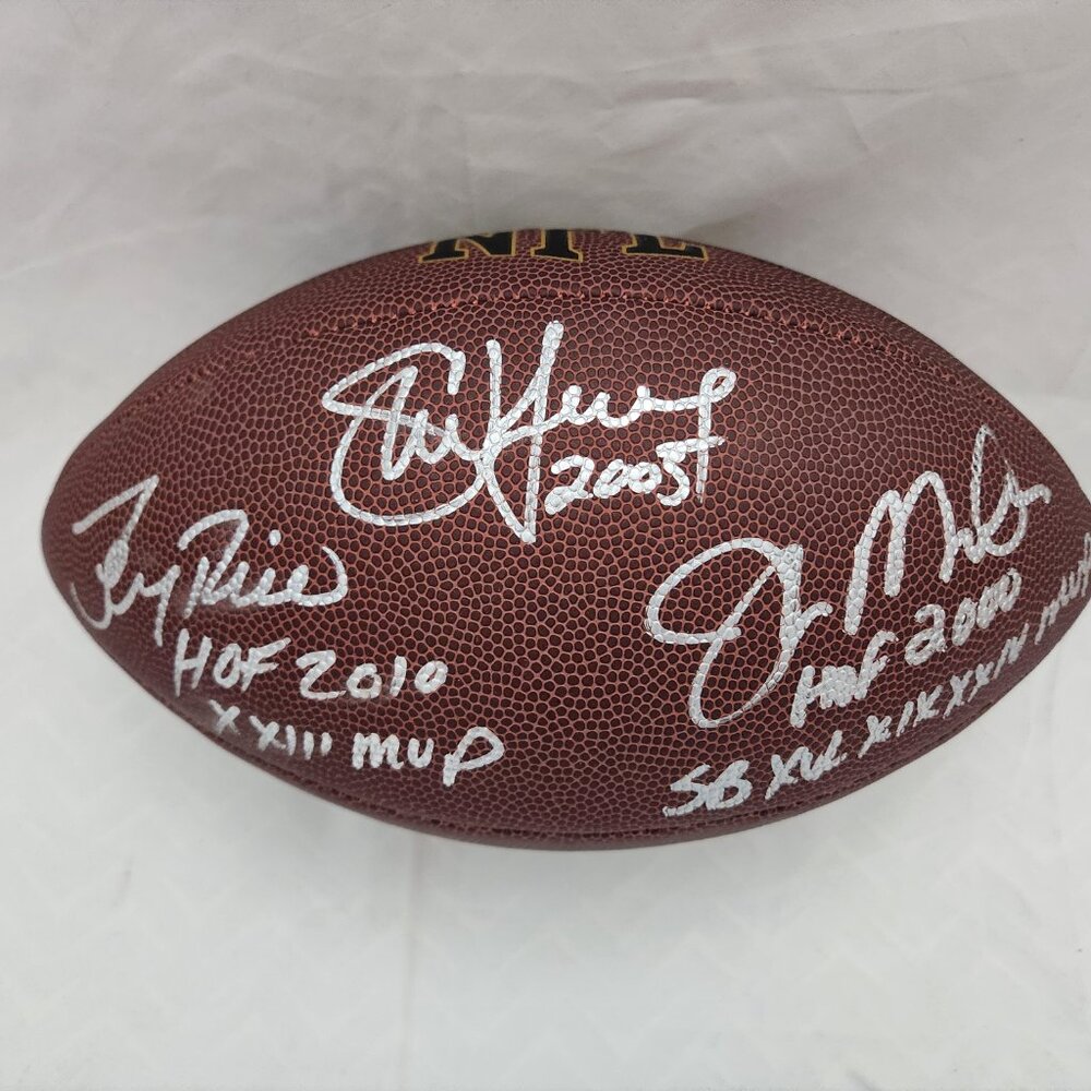 Jerry Rice, Joe Montana and Steve Young signed San Francisco 49ers Football COA